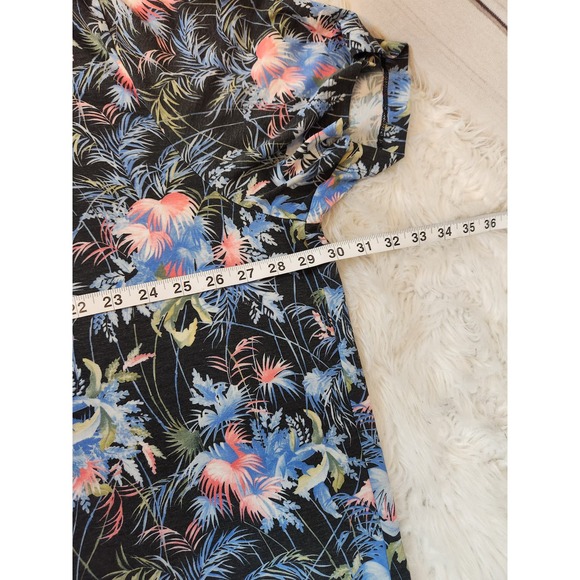 Caribbean Mens Multicolor Print Short Sleeve Colorful Hawaiin Shirt Size 2XB - Picture 5 of 6